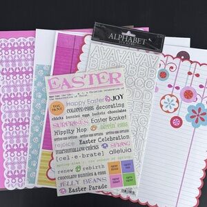 Easter - Scrapbooking Bundle of Paper and Stickers